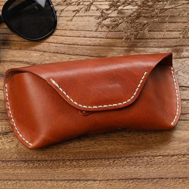 【LEEHER】男生包包/掛包/墨鏡包/眼鏡袋/真皮眼鏡盒/牛皮眼鏡盒/便攜眼鏡收納盒/腰掛眼鏡盒/生日禮物