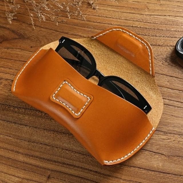 【LEEHER】男生包包/掛包/墨鏡包/眼鏡袋/真皮眼鏡盒/牛皮眼鏡盒/便攜眼鏡收納盒/腰掛眼鏡盒/生日禮物