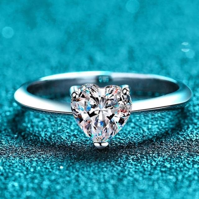 【LEEHER】女生/鋯石戒指/純銀戒指/愛心戒指/高級感/歐美戒指/銀戒/閨蜜戒指/送長輩/送女生/禮物/生日禮物