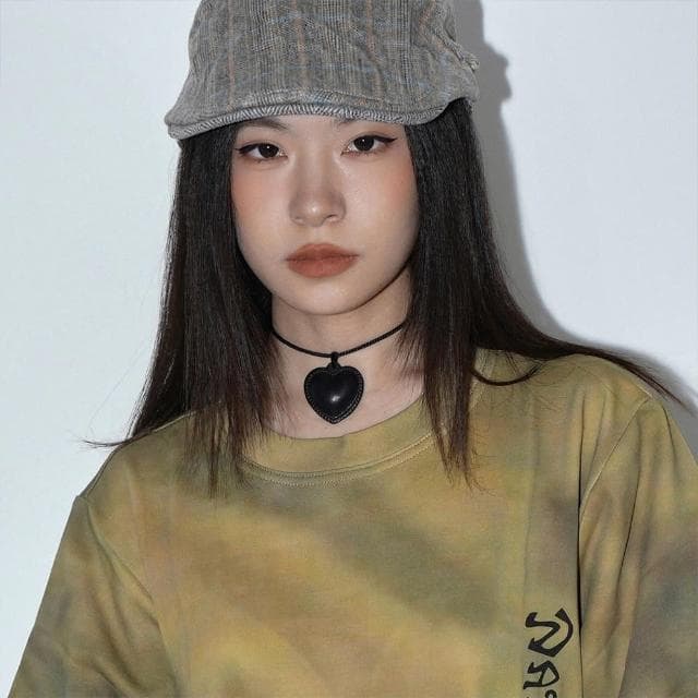 【LEEHER】女生/頸鍊/cocker/愛心項鍊/皮革項鍊/麻繩項鍊/黑桃項鍊/時髦感/百搭項鍊/可愛項鍊/辣妹項鍊/女生禮物