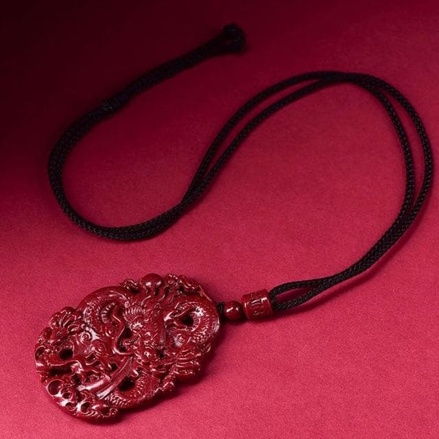 【LEEHER】龍項鍊/紫金砂項鍊/硃砂項鍊/避邪項鍊/項鍊/繩鍊/編織項鍊/雕刻項鍊/送長輩/保平安/雙面雕刻/項鍊掛繩/禮物/