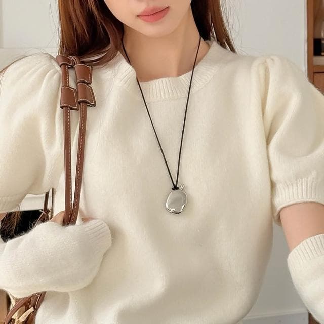 【LEEHER】白金項鍊/飾品/歐美項鍊/小酒壺/項鍊/男女同款/吊墜/情人節禮物/生日禮物/吊飾小圓環/皮繩項鍊/情侶項鍊/