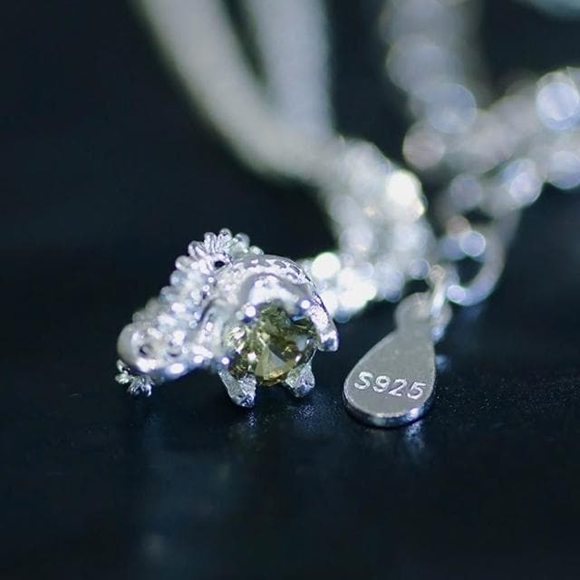 【LEEHER】女生飾品/吊墜/吊飾/鎖骨鏈/925純銀項鍊/項鍊/送女生/生日禮物/滿天星項鍊/項鍊女/ins風/綠鋯石/