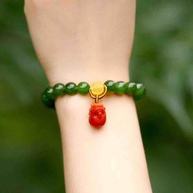 【LEEHER】和田玉手串/南紅瑪瑙/貔貅吊飾/水晶手串/女生飾品/招財手鍊/保平安/手鍊/手珠/佛珠/玉珠手串/玉手鍊/禮物