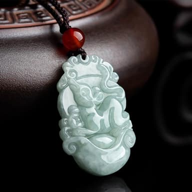 【LEEHER】十二生肖/情侶項鍊/招財納福/保平安/男女同款/小禮物/翡翠/飾品/吊墜/吊飾/玉石項鍊/翡翠項鍊/生日禮物