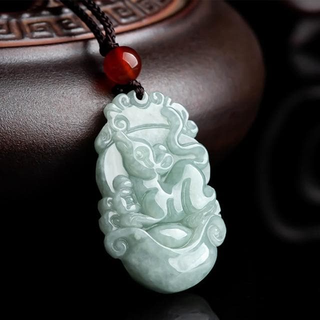 【LEEHER】十二生肖/情侶項鍊/招財納福/保平安/男女同款/小禮物/翡翠/飾品/吊墜/吊飾/玉石項鍊/翡翠項鍊/生日禮物