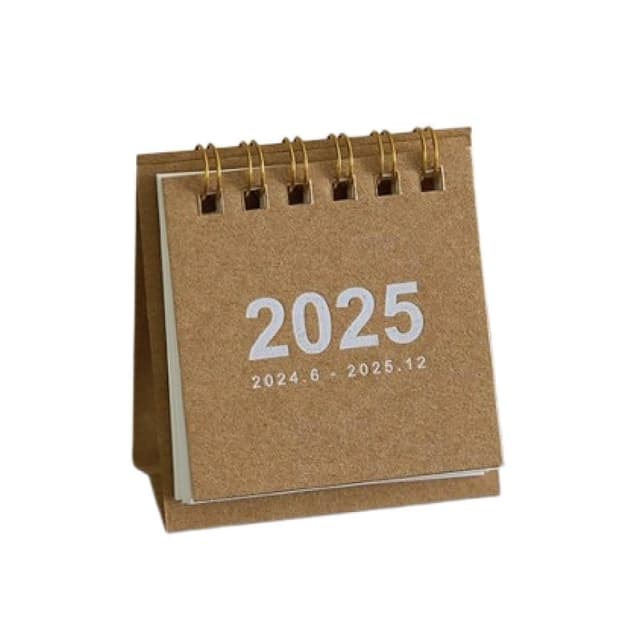 【HELENA】2025迷你小桌曆 ins風擺件 家居裝飾 辦公室療癒小物 禮物 可愛月曆 大學生 聖誕節 生活用品 D58