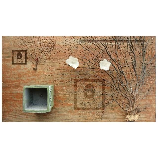 質感蕾絲水泥盆 陶瓷 盆栽 花器 多肉植物  辦公室小物 GXS拍照道具(盆栽 花器 多肉植物 療癒 交換禮物)