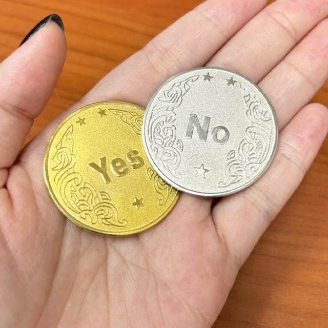 YES NO 決策幣 抉擇幣 決策錢幣 命運幣 幸運幣 紀念幣 交換禮物 桌遊 聚會 派對遊戲 金幣 銀幣