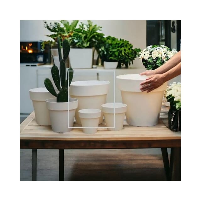 《斑啾植選》透氣疏水盆35#｜北歐風｜附底盤｜盆栽容器｜簡約無印風 ｜盆器｜多肉植物｜觀葉植物