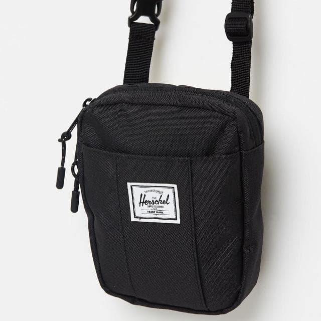 【Herschel】Cruz Crossbody 帆布 防潑水 全黑 黑色 旅行 小型 側包 胸包 斜包 小包 腰包 隨身包(交換禮物)