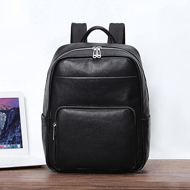 【巴黎精品】情人節禮物 現貨+預購 真皮後背包雙肩包真皮革側背包隨身手提包-牛皮實用旅行電腦包男女包包a1ai67