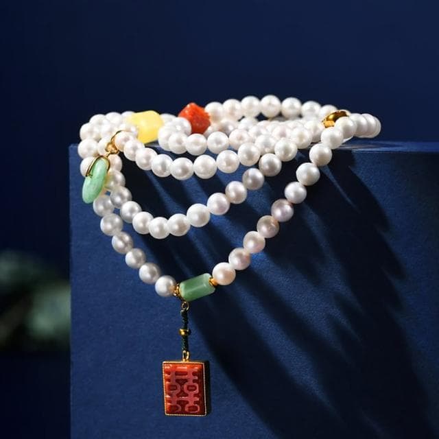 【巴黎精品】情人節禮物 現貨+預購 珍珠手鍊玉石毛衣鏈手珠平安擋煞防小人轉運淨化招財開運-6mm108顆南紅平安扣女飾品a1ha87