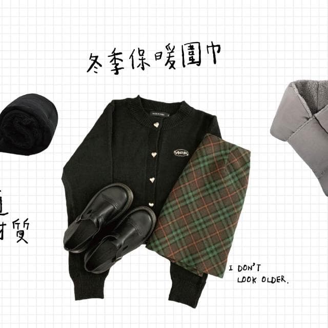【ZOII 佐壹】日系燈芯絨加絨交叉圍巾 燈芯絨圍巾 禦寒 保暖 賞雪 秋冬保暖圍巾 圍巾 脖圍 披巾 #322054