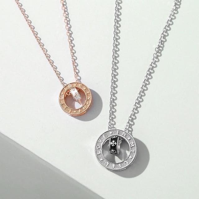 【米蘭精品】現貨+預購 925純銀項鍊情侶對鍊雙環滴膠十字架字母生日聖誕節交換禮物74cj20