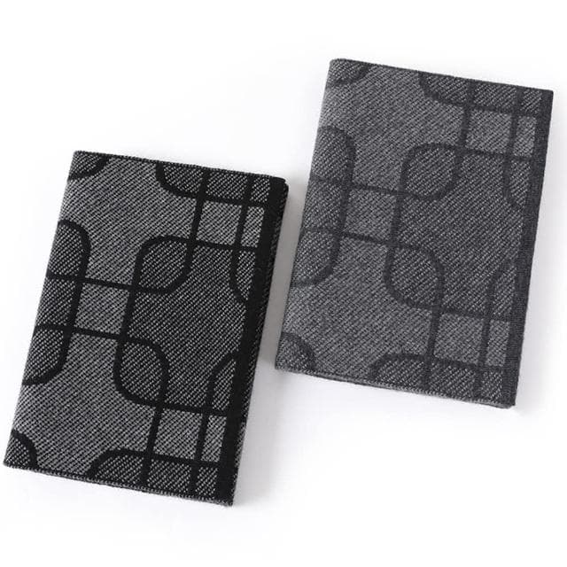 【米蘭精品】父親節禮物 現貨+預購 100%羊毛圍巾保暖披肩-格子提花羊絨男女配件情人節生日聖誕節交換禮物2色74dl14