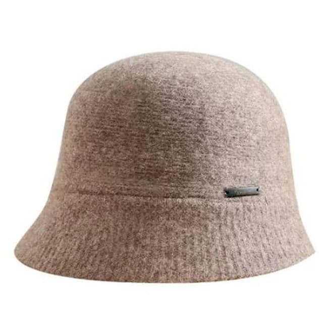 【米蘭精品】現貨+預購 漁夫帽毛呢盆帽-保暖簡約大簷羊毛針織女帽子生日情人節禮物74bn8