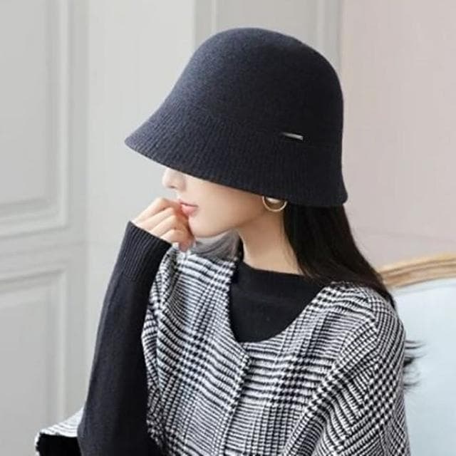 【米蘭精品】現貨+預購 漁夫帽毛呢盆帽-保暖簡約大簷羊毛針織女帽子生日情人節禮物74bn8