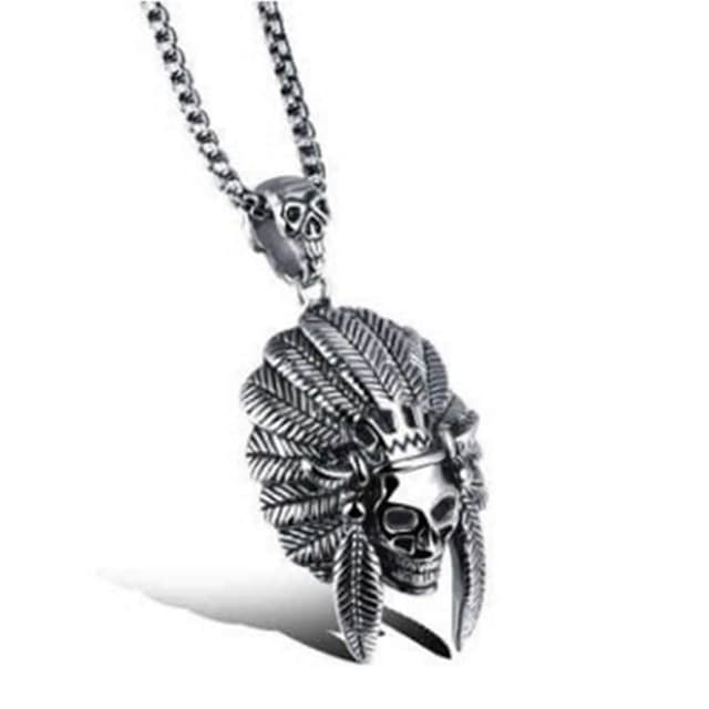 【米蘭精品】父親節禮物 現貨+預購 鈦鋼項鍊吊墜時尚霸氣潮男骷髏頭情人節生日聖誕節交換禮物男配件73cm80