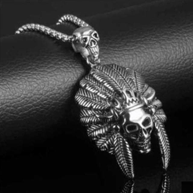 【米蘭精品】父親節禮物 現貨+預購 鈦鋼項鍊吊墜時尚霸氣潮男骷髏頭情人節生日聖誕節交換禮物男配件73cm80