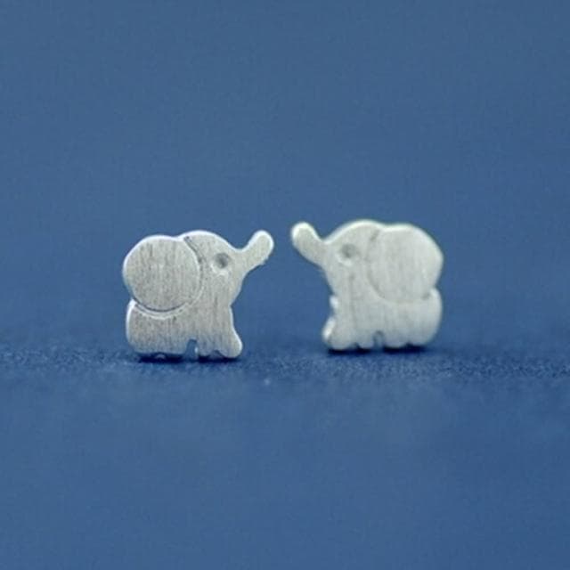 【米蘭精品】現貨+預購 耳環流行銀飾品耳針式耳飾時尚簡約可愛大象情人節生日禮物聖誕節交換禮物首選73ag36
