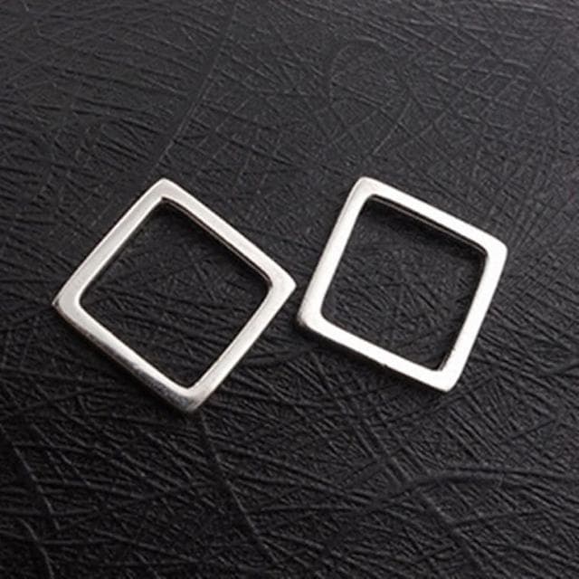 【米蘭精品】現貨+預購 耳環流行銀飾品耳針式耳飾簡約正方形時尚百搭情人節生日禮物聖誕節交換禮物首選73ag283