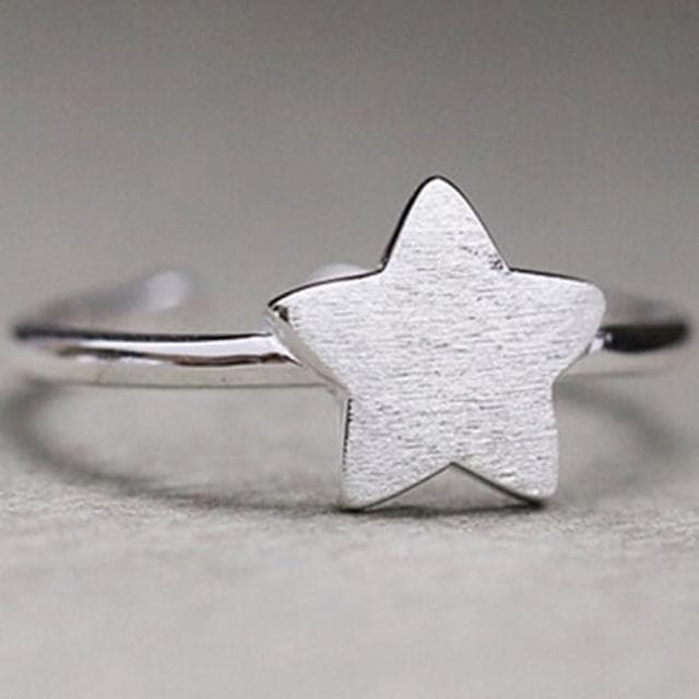【米蘭精品】現貨+預購 戒指流行銀飾品星星造型簡約迷人百搭母親節生日情人節聖誕節交換禮物73ae74