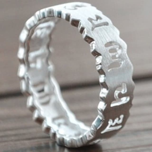 【米蘭精品】現貨+預購 戒指流行銀飾品文字造型獨特唯美流行母親節生日情人節聖誕節交換禮物73ae91