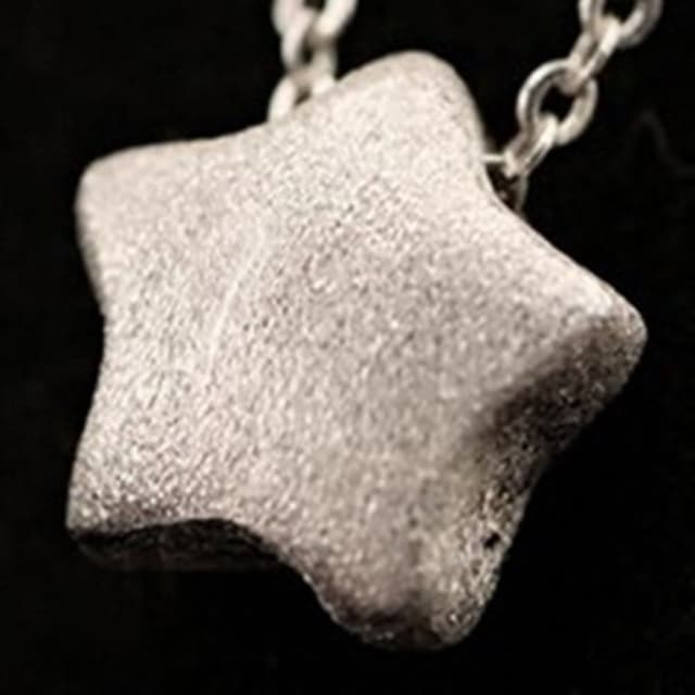 【米蘭精品】現貨+預購 項鍊銀飾品星星造型可愛時尚百搭母親節生日情人節聖誕節交換禮物73y55