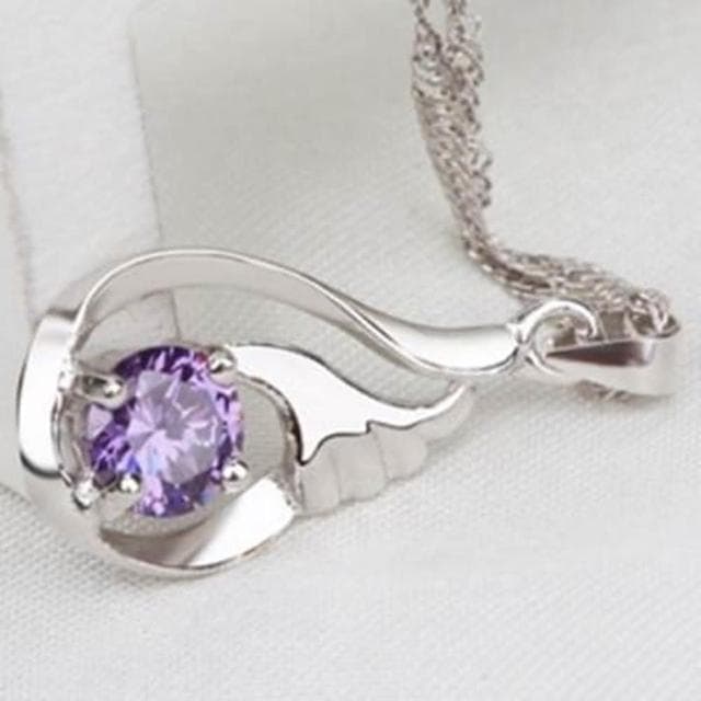 【米蘭精品】現貨+預購 鑲鑽項鍊流行銀飾品隱形翅膀獨特韓國流行母親節生日情人節聖誕節交換禮物73v9