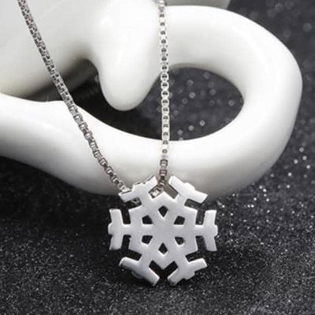【米蘭精品】現貨+預購 雪花項鍊流行銀飾品優雅精緻浪漫母親節生日情人節聖誕節交換禮物73v155
