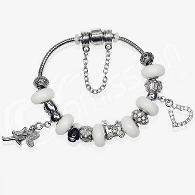 【米蘭精品】現貨+預購 串珠手鍊流行飾品白色系列純潔素雅時尚母親節情人節生日聖誕節交換禮物2款73ay20