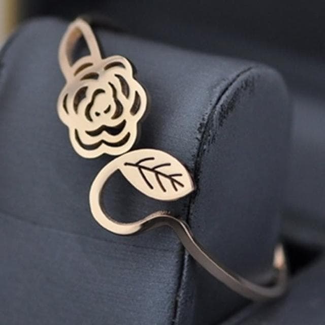 【米蘭精品】現貨+預購 玫瑰金手環流行飾品茶花時尚精美流行母親節生日情人節聖誕節交換禮物71ap17