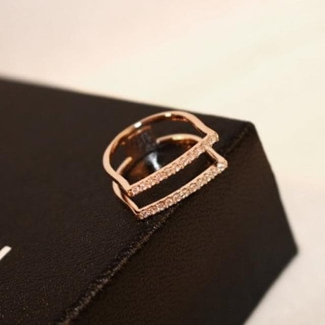 【米蘭精品】現貨+預購 玫瑰金戒指鑲鑽流行飾品歐美經典高貴滿鑽七夕情人節生日聖誕節交換禮物73by47