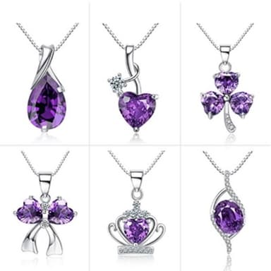 【米蘭精品】現貨+預購 項鍊水晶流行銀飾品優雅高貴時尚母親節情人節生日聖誕節交換禮物73am47
