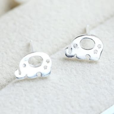 【米蘭精品】現貨+預購 耳環流行銀飾品精緻可愛動物母親節情人節生日聖誕節交換禮物73al6