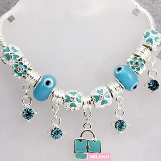 【米蘭精品】現貨+預購 串珠手鍊琉璃珠時尚精選多吊墜生日情人節禮物女飾品72l65