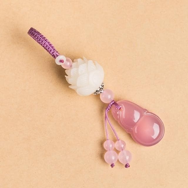 【米蘭精品】現貨+預購 手機掛飾鑰匙扣瑪瑙葫蘆菩提蓮花包包配飾母親節情人節生日聖誕節交換禮物10款73xd16
