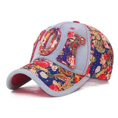 【米蘭精品】現貨+預購 牛仔帽防曬棒球帽時尚休閒青春活力碎花情人節生日聖誕節交換禮物女帽子73da6
