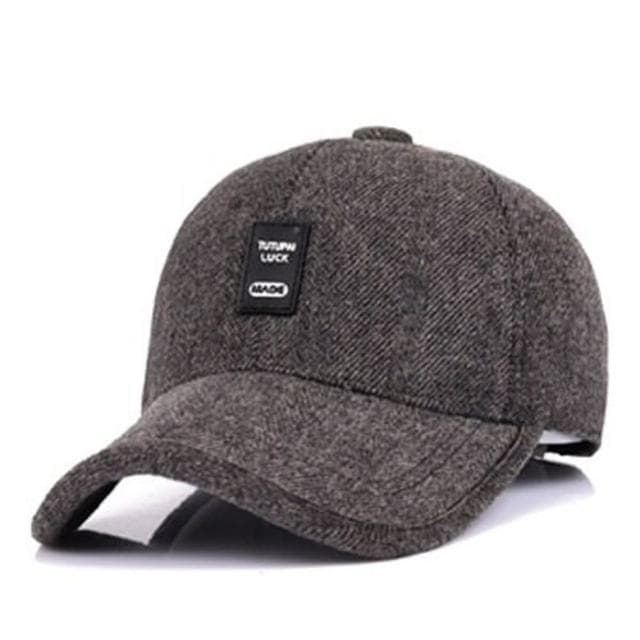 【米蘭精品】現貨+預購 棒球帽保暖毛呢帽秋冬中老年人戶外防寒男護耳帽情人節生日聖誕節交換禮物3色73pi3
