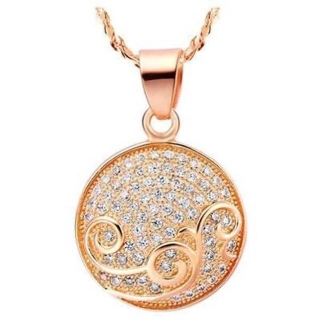 【米蘭精品】現貨+預購 鍍白金項鍊鑲鑽吊墜繽紛素雅亮麗情人節生日聖誕節交換禮物女飾品2色73cy7