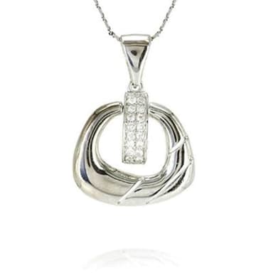【米蘭精品】現貨+預購 925純銀項鍊鑲鑽吊墜簡潔亮眼唯美精緻情人節生日聖誕節交換禮物女飾品73dk15