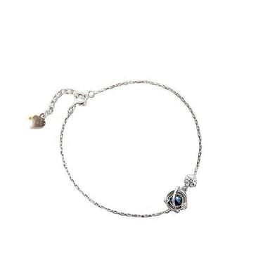 【米蘭精品】現貨+預購 925純銀手鍊鋯石手鏈琉璃宇宙星球個性情人節生日聖誕節交換禮物女飾品74ar4