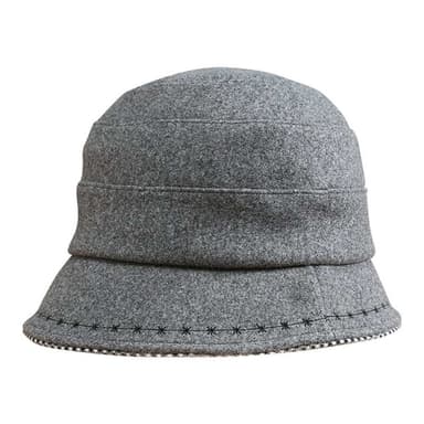 【米蘭精品】現貨+預購 漁夫帽毛呢盆帽鑲邊可摺疊百搭純色女帽子情人節生日聖誕節交換禮物3色74bn50