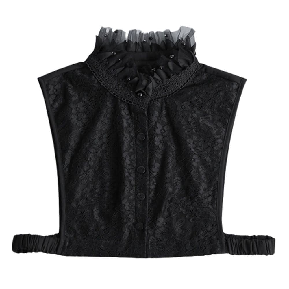 【米蘭精品】現貨+預購 假領子襯衫領片網紗立領釘珠蕾絲女裝配件情人節生日聖誕節交換禮物2色74ac38
