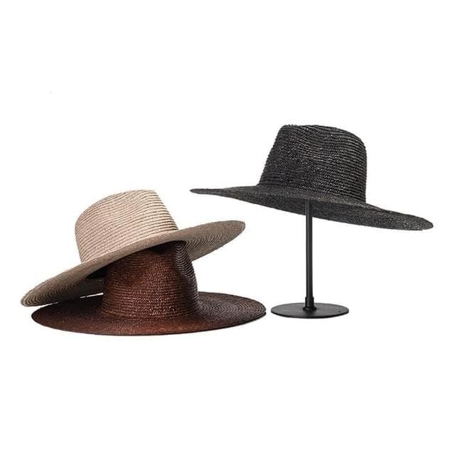 【米蘭精品】現貨+預購 草帽防曬爵士帽大簷簡約休閒春夏女帽子母親節情人節生日聖誕節交換禮物3色74bw3