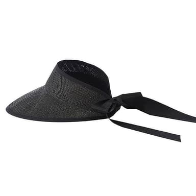 【米蘭精品】現貨+預購 草帽防曬空頂帽織帶包邊蝴蝶結綁帶女帽子母親節情人節生日聖誕節交換禮物2色74bw9
