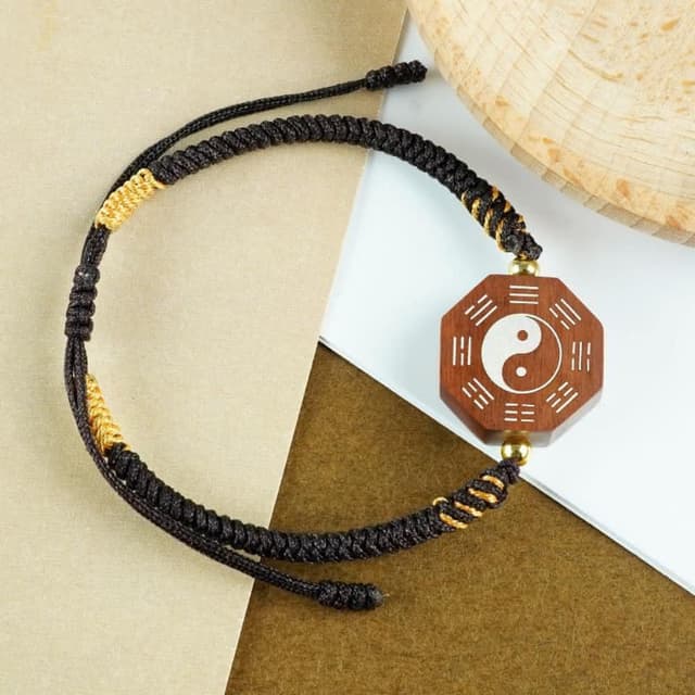 【米蘭精品】父親節禮物 現貨+預購 編織手鍊道家手繩手珠平安擋煞防小人轉運淨化招財開運-太極北斗七星八卦手串男女飾品10款74if1