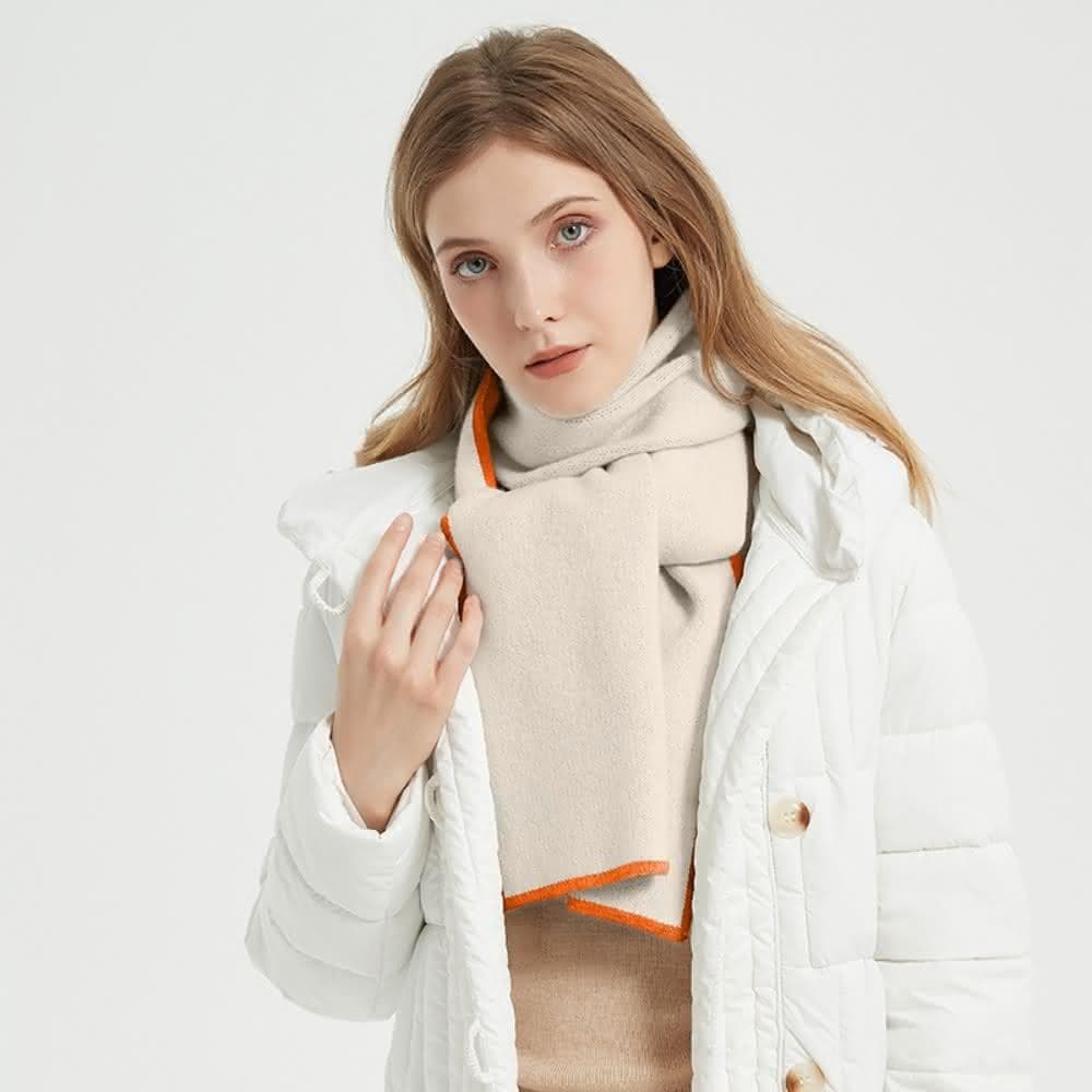 【米蘭精品】現貨+預購 圍巾針織披肩-保暖韓版加厚加長純羊毛圍巾男女配件6色74io28