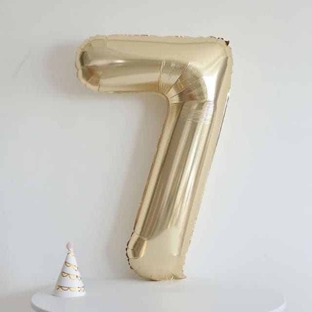 42吋白金數字氣球數字氣球 派對 生日佈置 派對佈置 慶生 生日氣球 紀念日 週年慶生